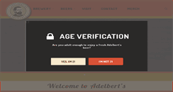 Desktop Screenshot of adelbertsbeer.com